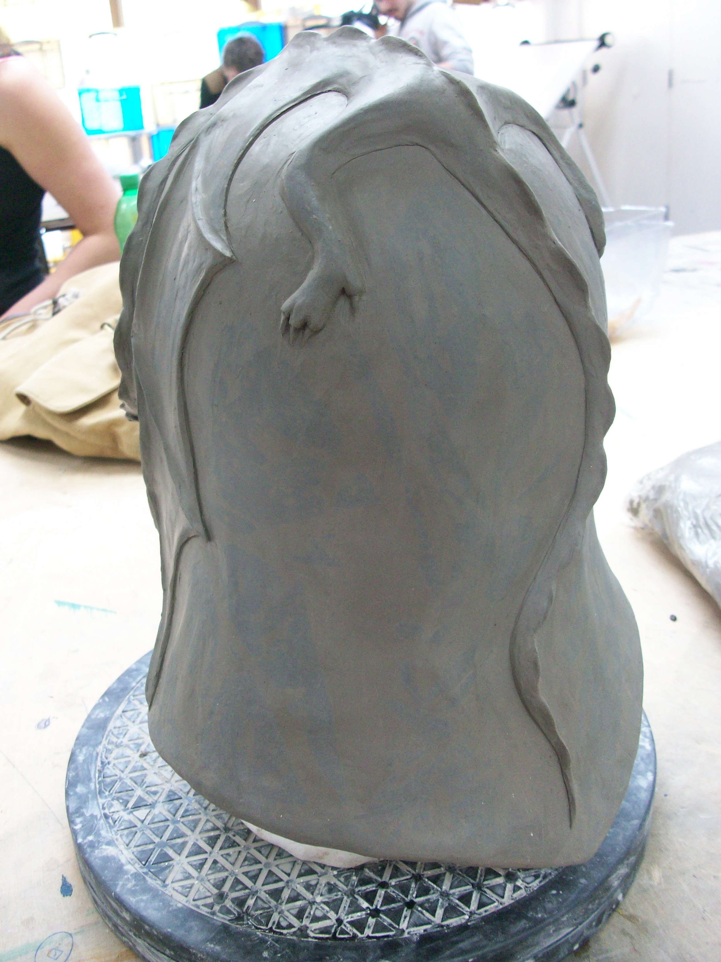 Dragon helmet sculpt clay