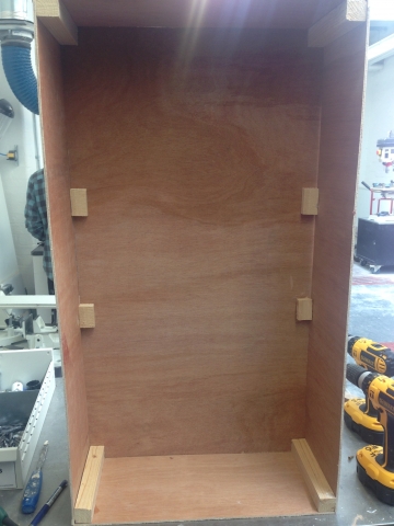 Plywood box/frame construction woodwork