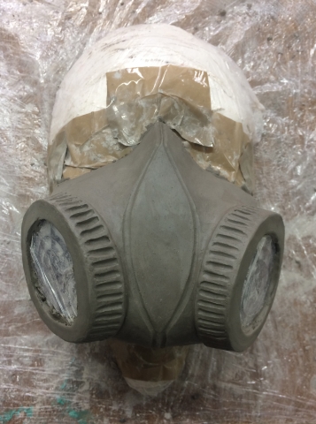 Respirator mask clay sculpt