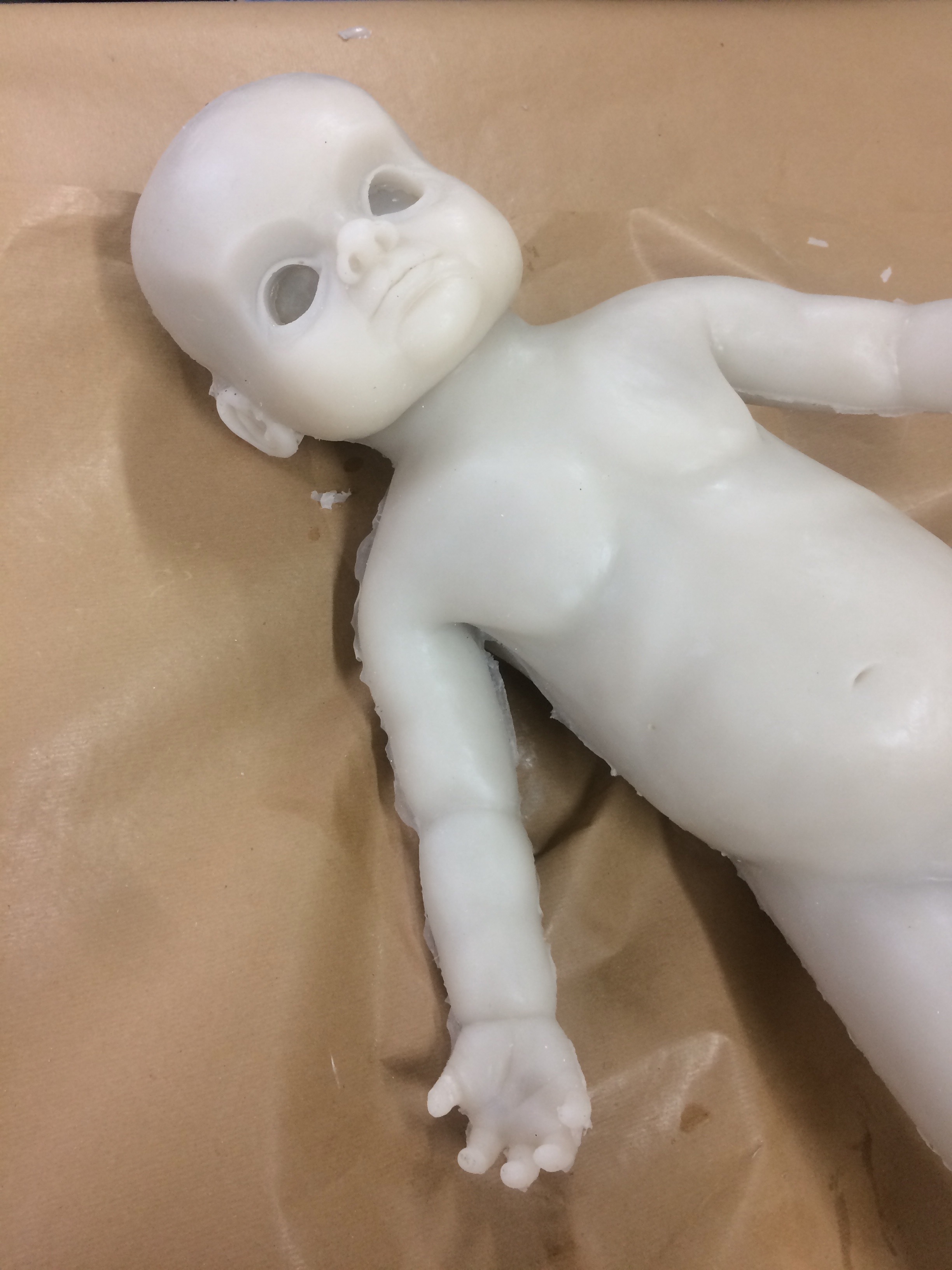 Full cast baby body silicone