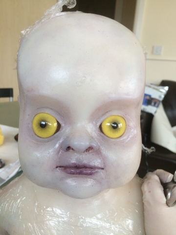 glass eyes baby face painting
