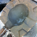Plaster mould making process for latex puppet head