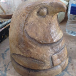 Canopic jar lid painting for ENO