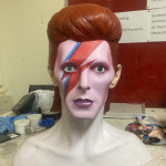 David Bowie model painted