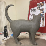 Cat sculpt back